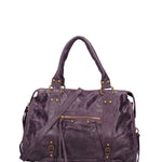 Elara Borsa a spalla da donna Vera pelle 06090-038 VIOLA SCURO Gave Lux