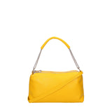 Borsa a spalla da donna Vera pelle 07141-D04 GIALLO Viola Castellani