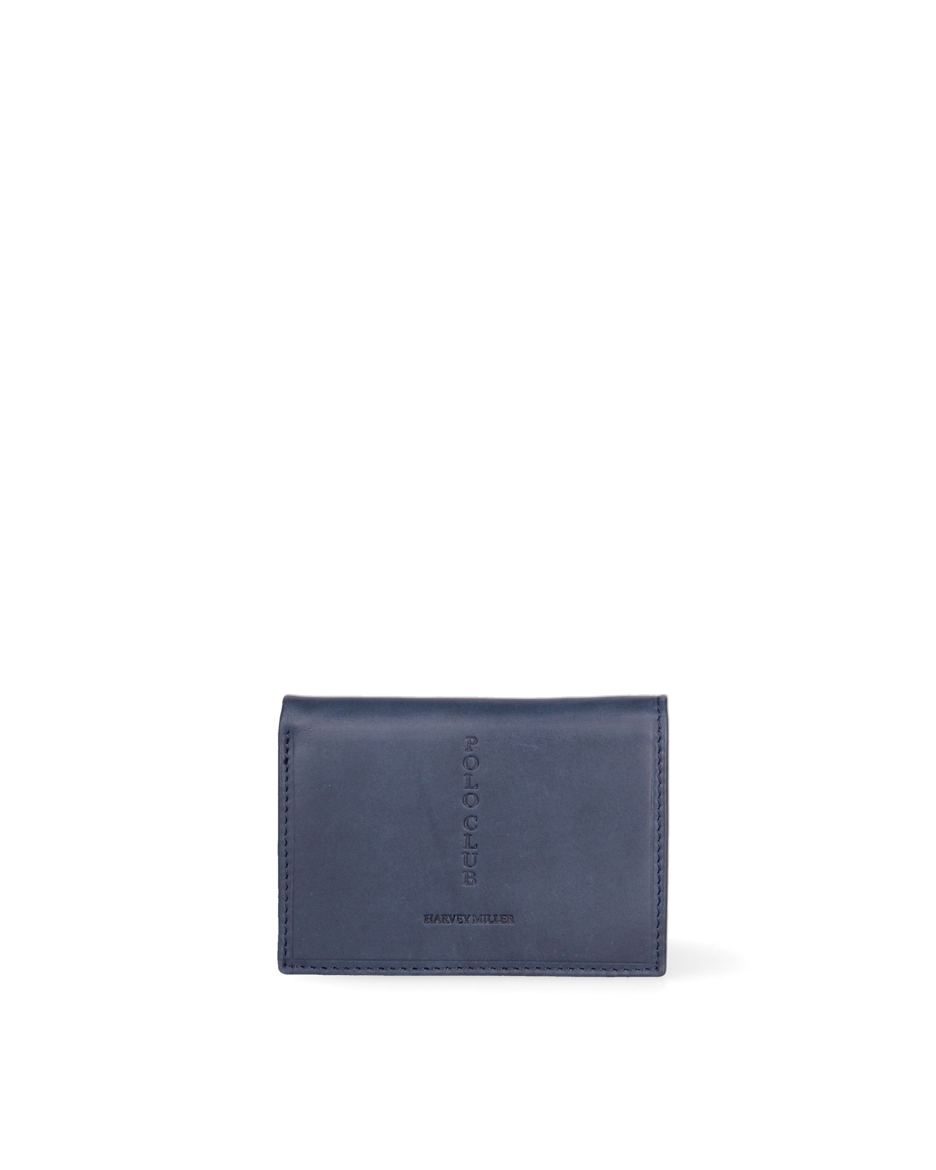 Portafoglio uomo in vera pelle Sfoderato HM1012-292-BLU Harvey Miller Polo Club
