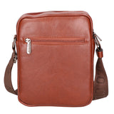 Borsa a tracolla uomo 100% pelle PU PCL3084-BROWN Northampton Polo Club