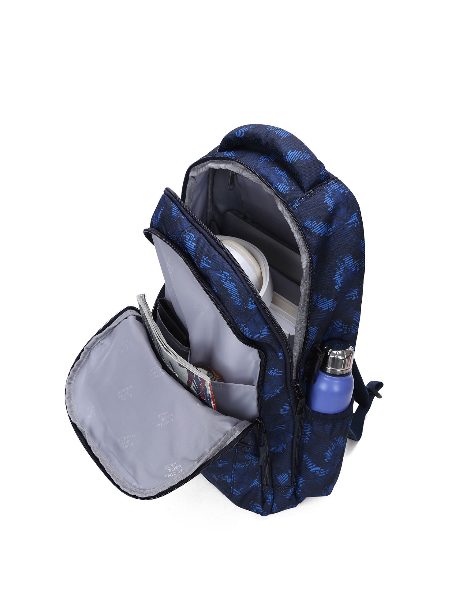BN3025-9-BLUE STRIPES Zaino unisex Veloria Aoking