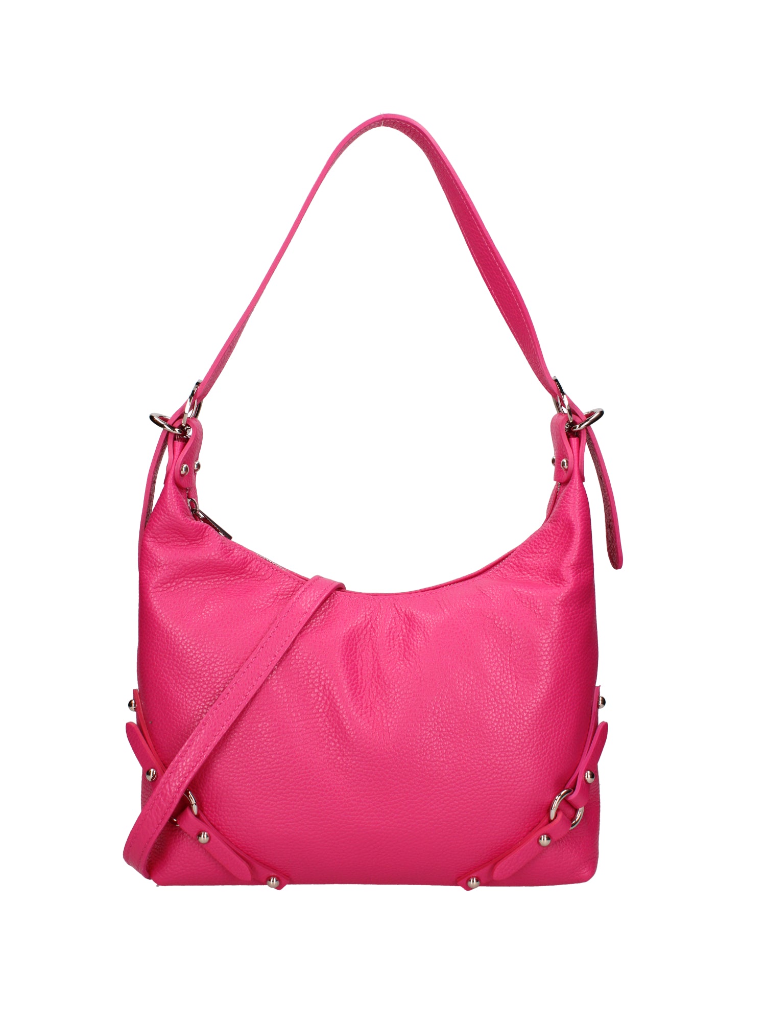 Fiorenza Lux Borsa a spalla da donna Vera pelle 07140-D02 FUXIA Viola Castellani
