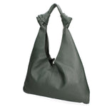 Borsa a spalla da donna 100% vera pelle 07156-D14 VERDE SCURO Viola Castellani