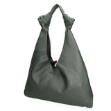 Borsa a spalla da donna 100% vera pelle 07156-D14 VERDE SCURO Viola Castellani