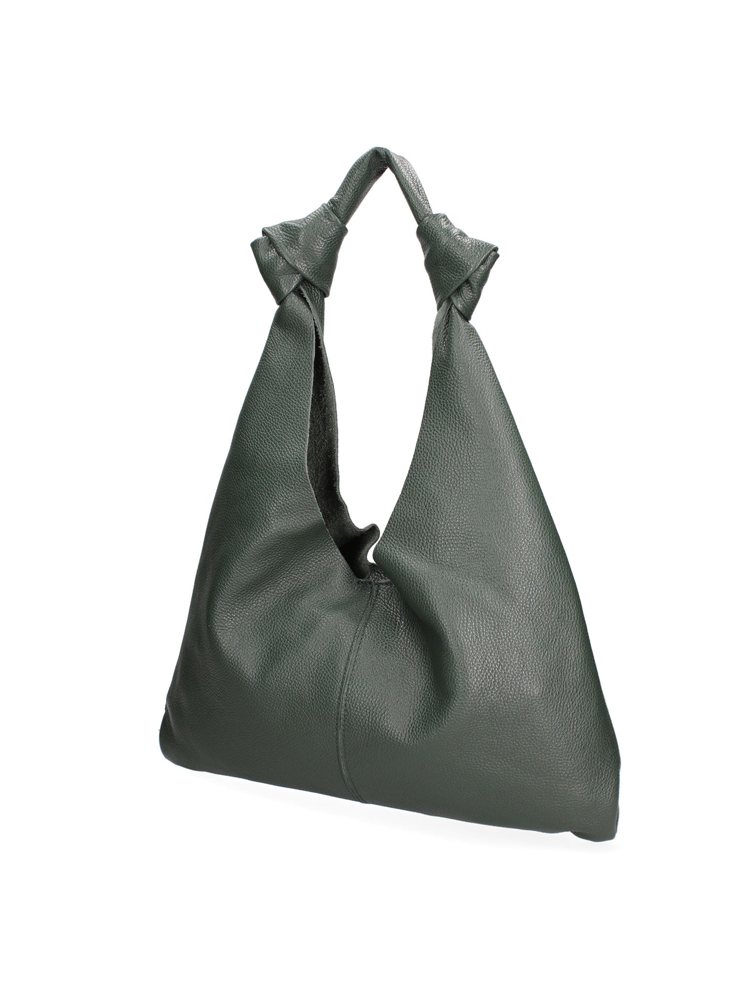 Borsa a spalla da donna 100% vera pelle 07156-D14 VERDE SCURO Viola Castellani