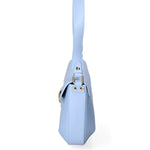 Astrea Borsa a spalla da donna 100% pelle 06015-L220 AZZURRO Gave Lux