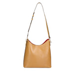 Carmine Borsa a spalla da donna Vera pelle 05442-LU36 SENAPE Gave Lux