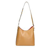 Carmine Borsa a spalla da donna Vera pelle 05442-LU36 SENAPE Gave Lux
