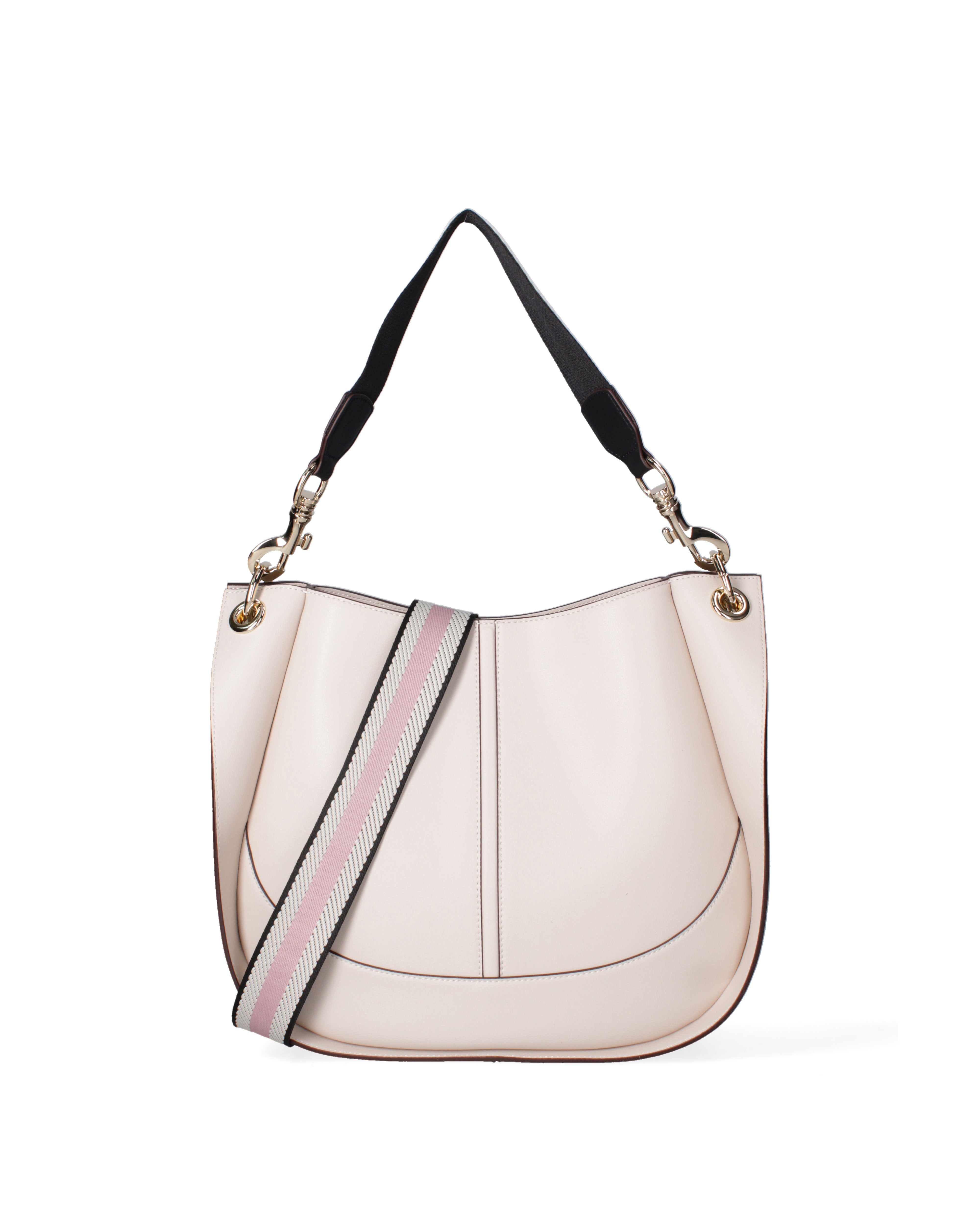 Borsa a spalla da donna 100% pelle riciclata 07224-Latte Viola Castellani