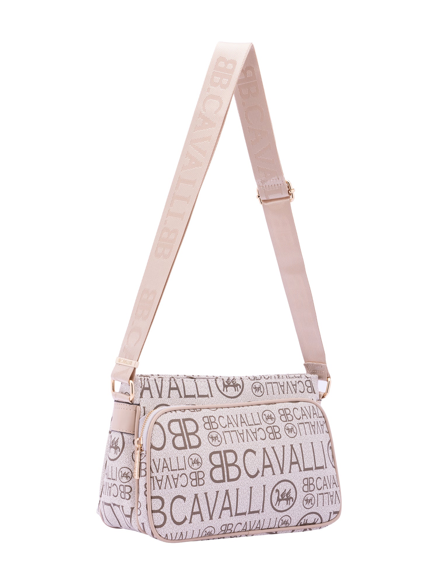 Borsa a tracolla da donna Ecopelle BC1438-ALBICOCCA B Cavalli