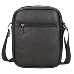 Borsa a tracolla uomo 100% PU Leather PCL3005-BLACK Northampton Polo Club