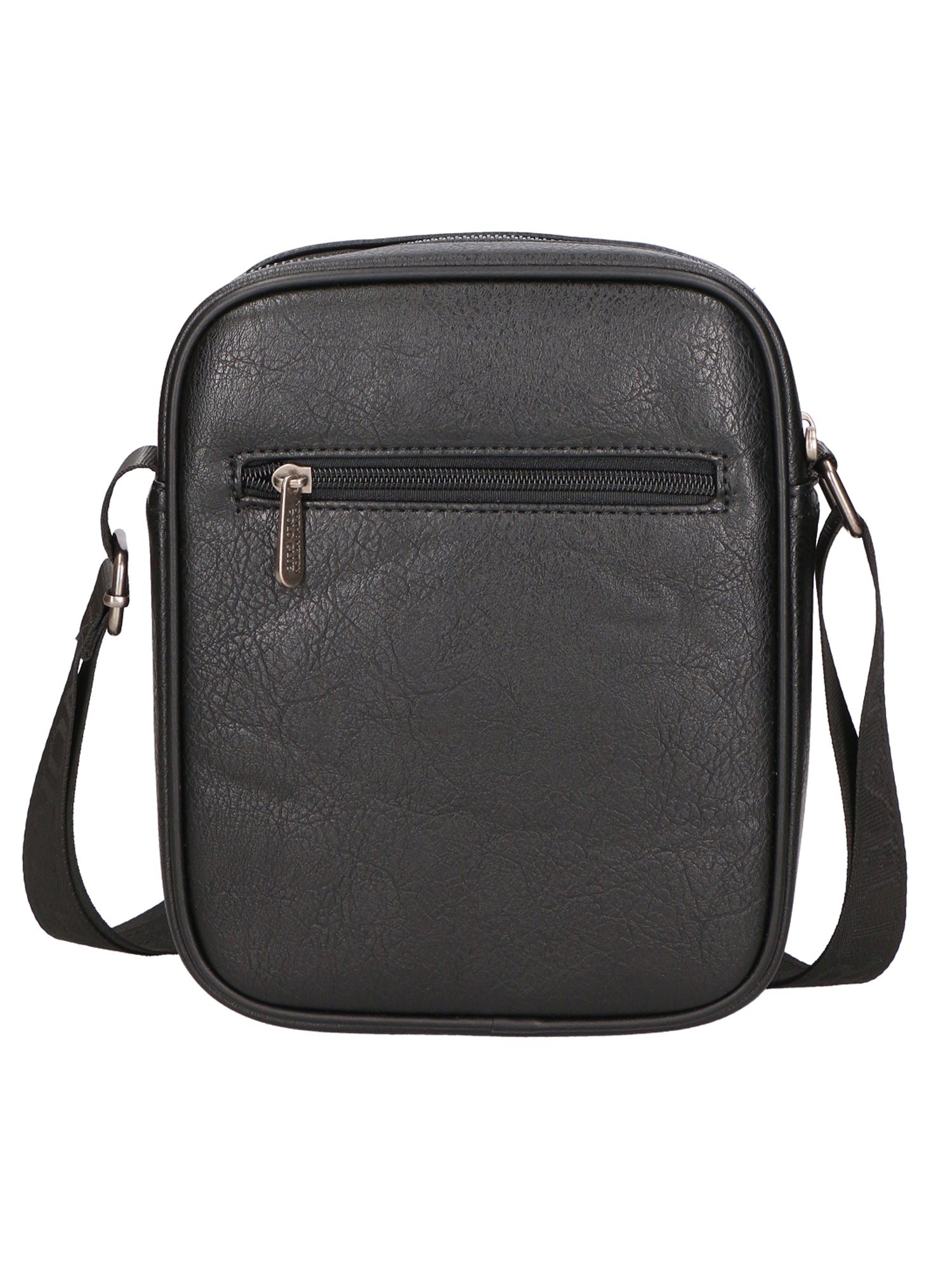 Borsa a tracolla uomo 100% PU Leather PCL3005-BLACK Northampton Polo Club