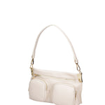 Borsa a spalla da donna Vera pelle 07147-D37 LATTE Roberta Rossi