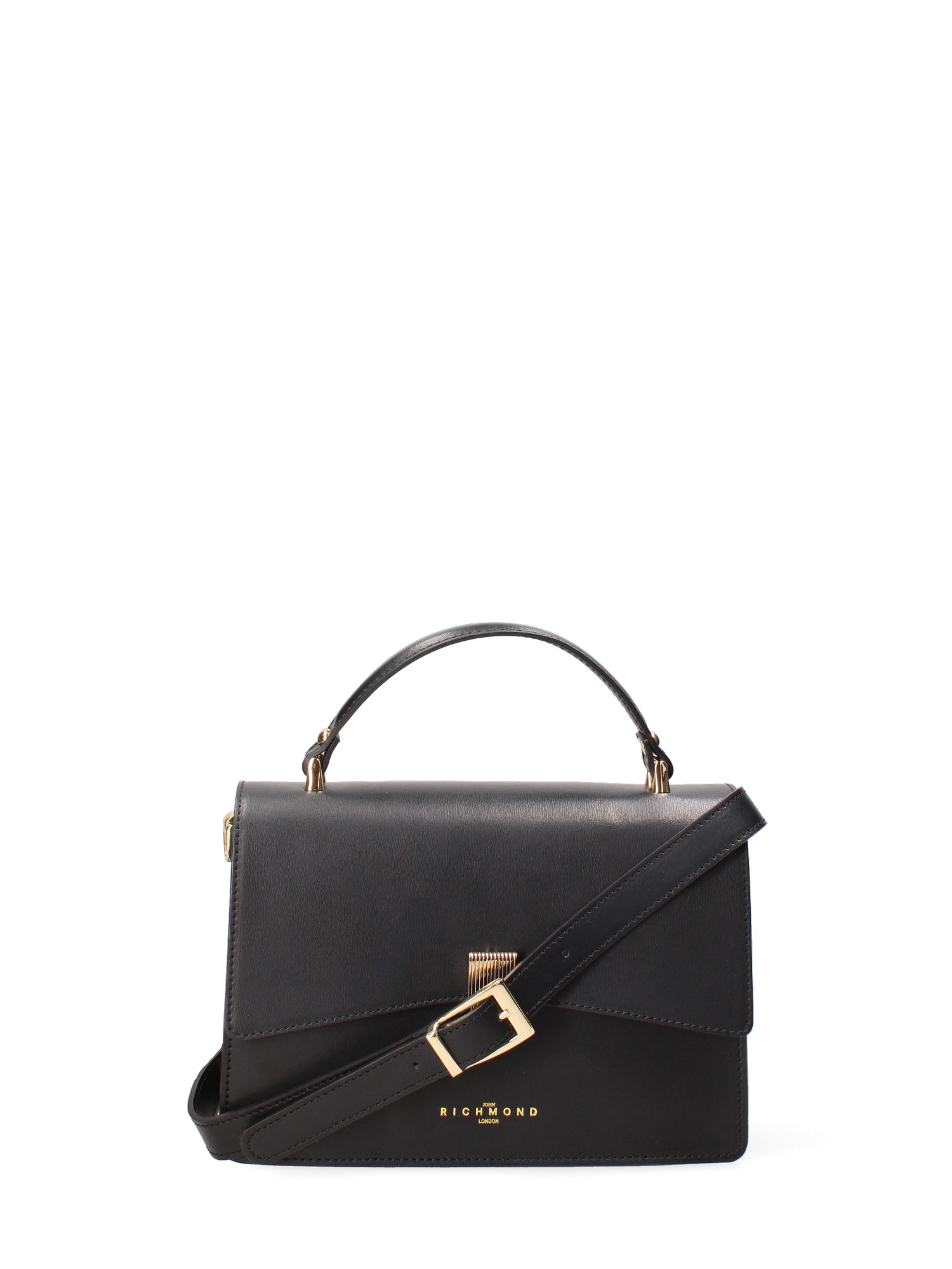 Borsa a tracolla da donna Vera pelle JR-W-1103BX-BLACK-GOLD John Richmond