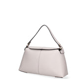 Borsa a spalla da donna Vera pelle 07154-D86 GRIGIO PERLA Roberta Rossi
