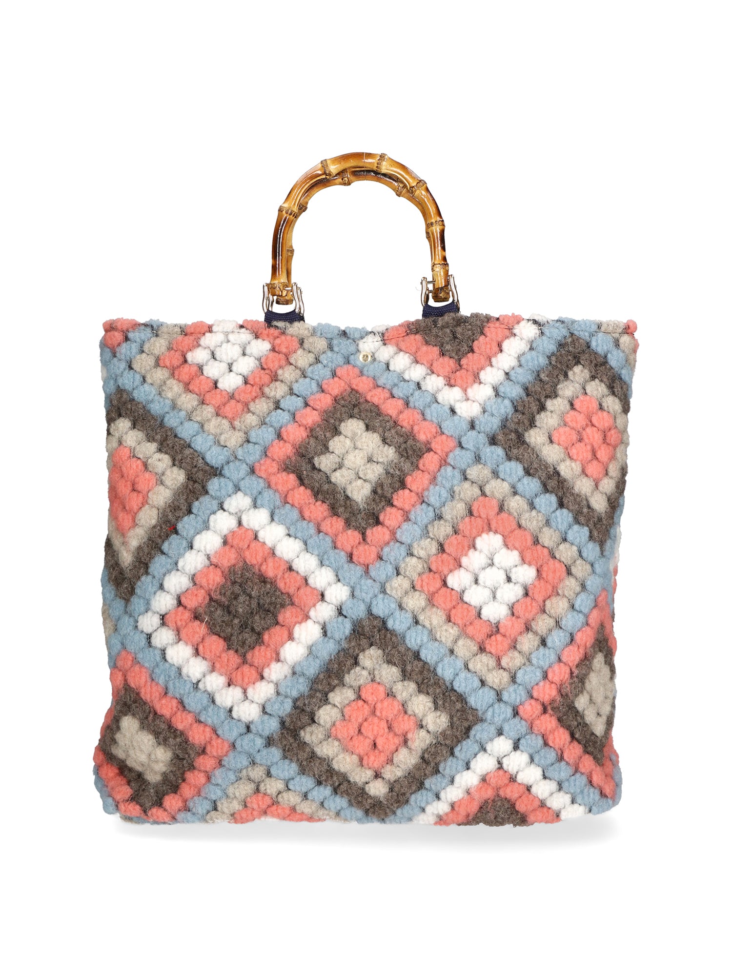 Luana Borsa a mano da donna Lana e vera pelle 04466-CIELO Gave Lux