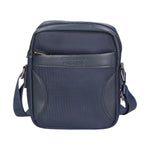 Borsa a tracolla uomo Pelle vegana e nylon PCL3062-BLU Northampton Polo Club