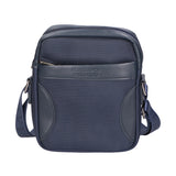 Borsa a tracolla uomo Pelle vegana e nylon PCL3062-BLU Northampton Polo Club