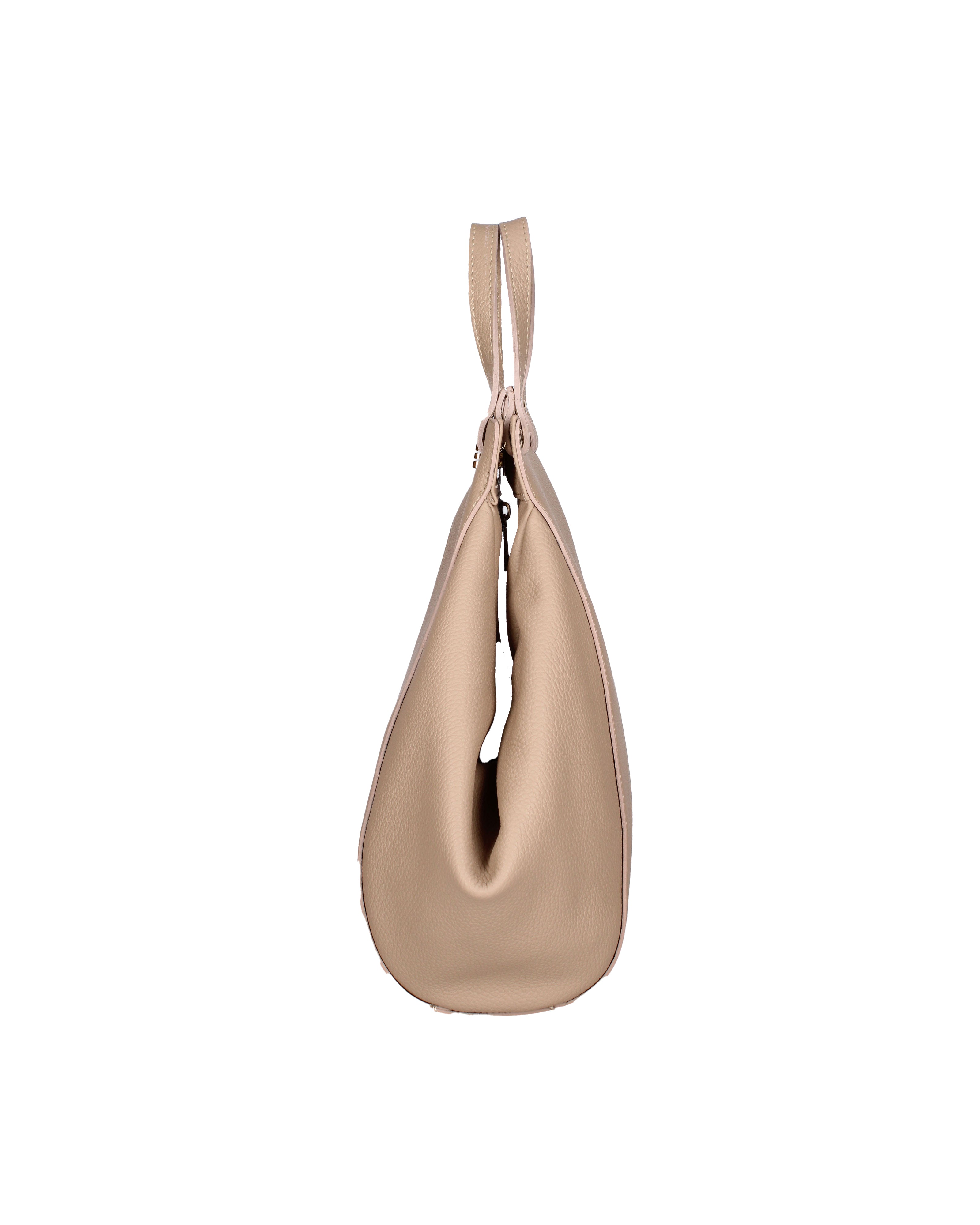 Lindsey Borsa a mano da donna 100% vera pelle 07162-D05 CAPPUCCINO Viola Castellani