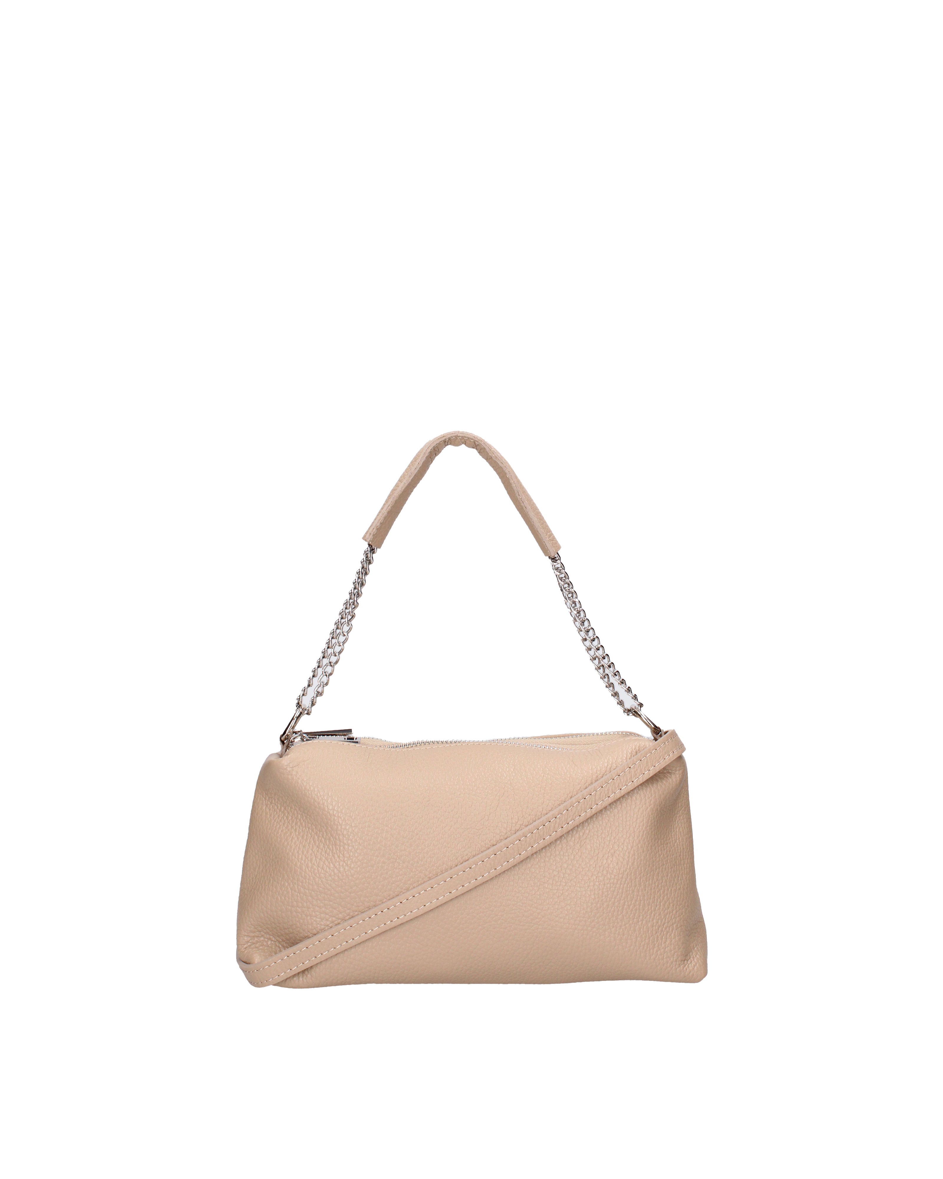 Borsa a spalla da donna Vera pelle 07141-D05 CAPPUCCINO Viola Castellani