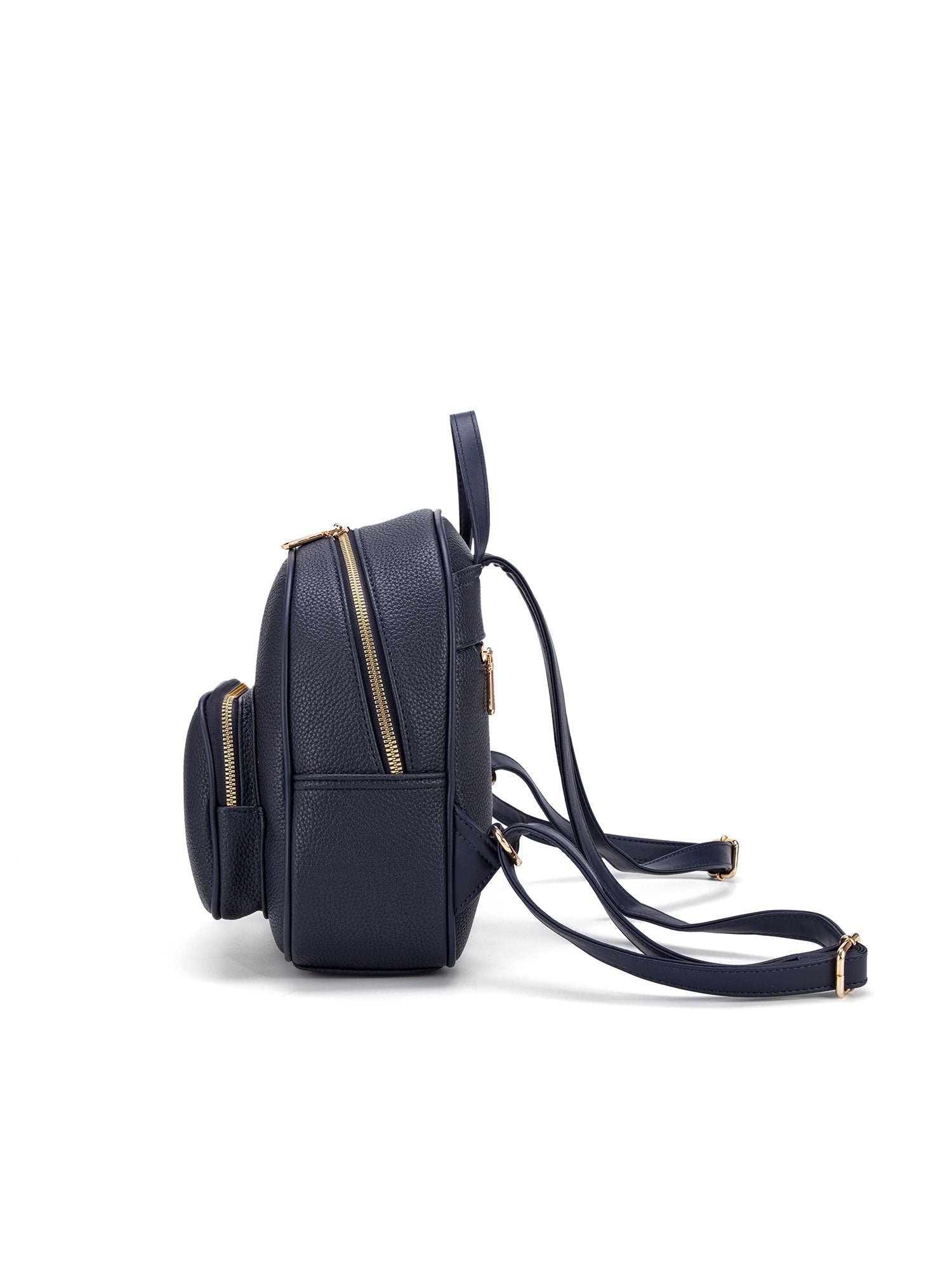 Zaino da donna in pelle vegana Casual 715-2PT-NAVY BLUE Diana&co