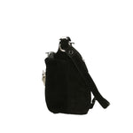 Embera Elite Borsa a tracolla donna Vera pelle scamosciata 8650-NERO Gave Lux