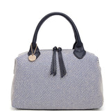 Borsa a mano da donna 100% pelle vegana PU 749-1PT-NAVYBLUE Diana&co