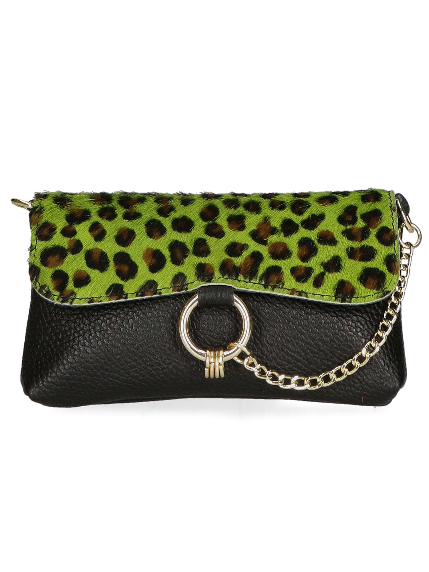Safira Borsa a mano da donna Vera pelle 04760-LEO P VERDE Gave Lux