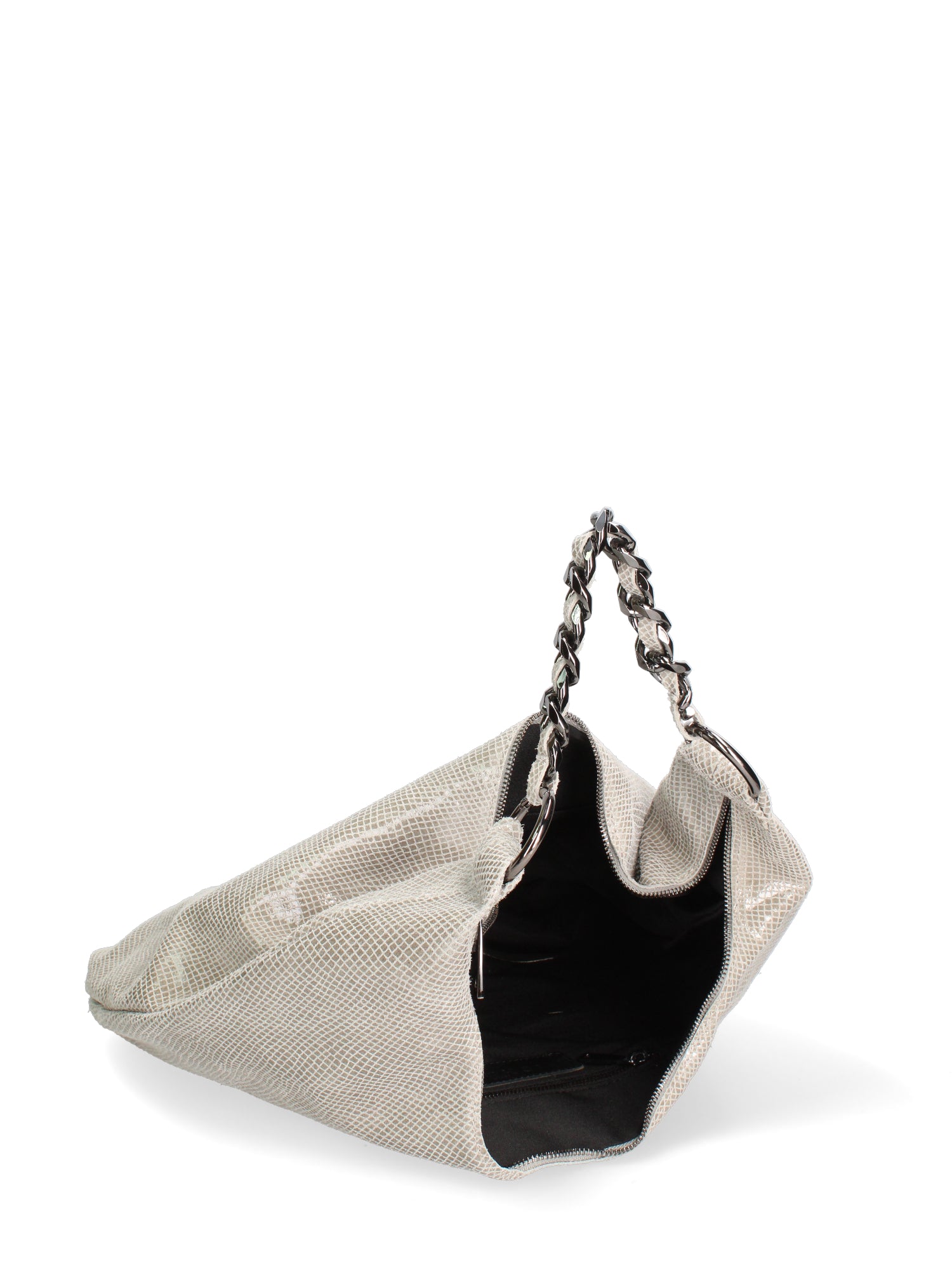 Borsa a spalla da donna Vera pelle JR-W-1171TJ-GLACIER GREY-CDF John Richmond