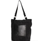 Borsa a spalla da donna Vera pelle 07312-NERO+L022 Roberta Rossi