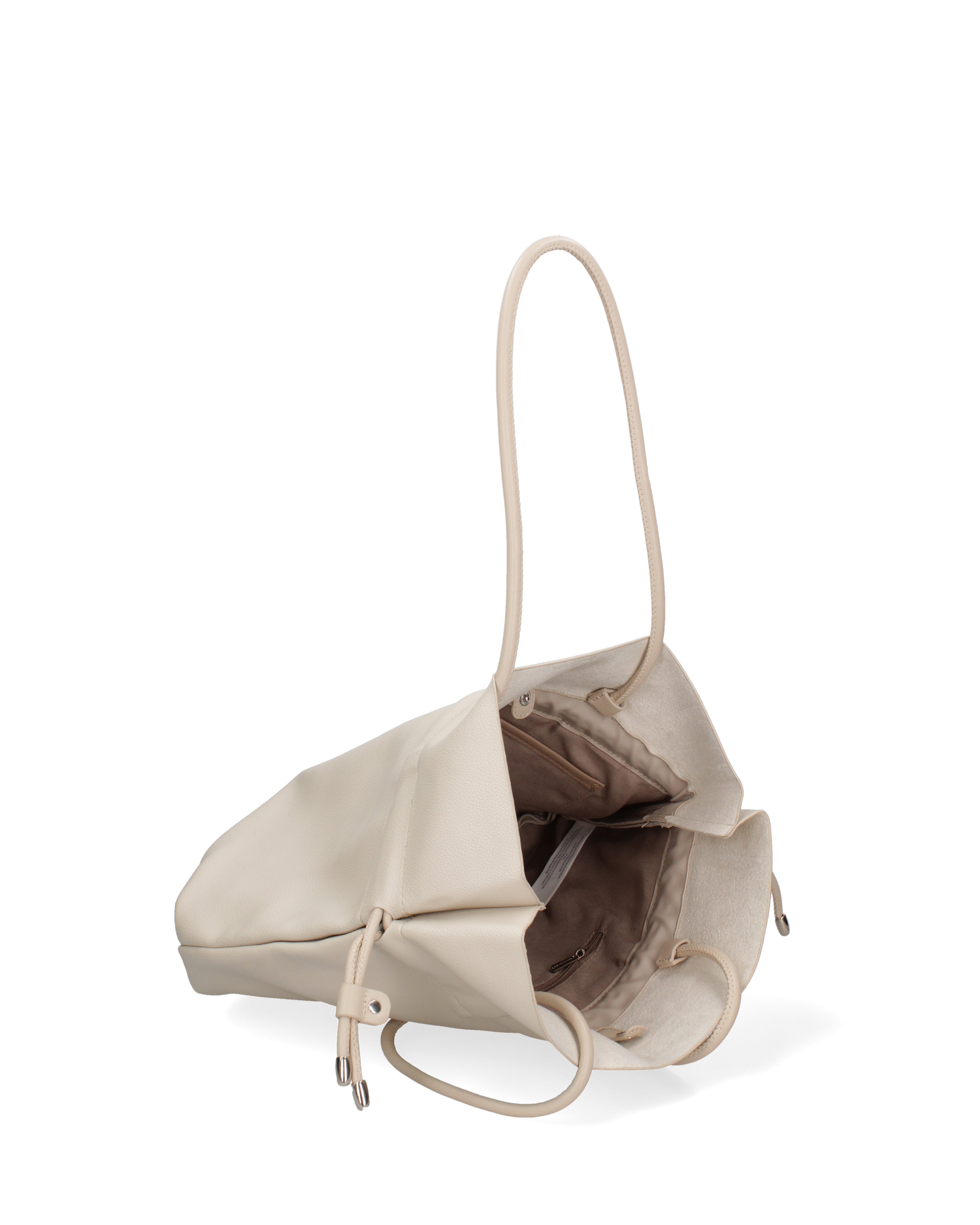 Borsa a spalla da donna 100% PVC F6717-2-BEIGE David Jones