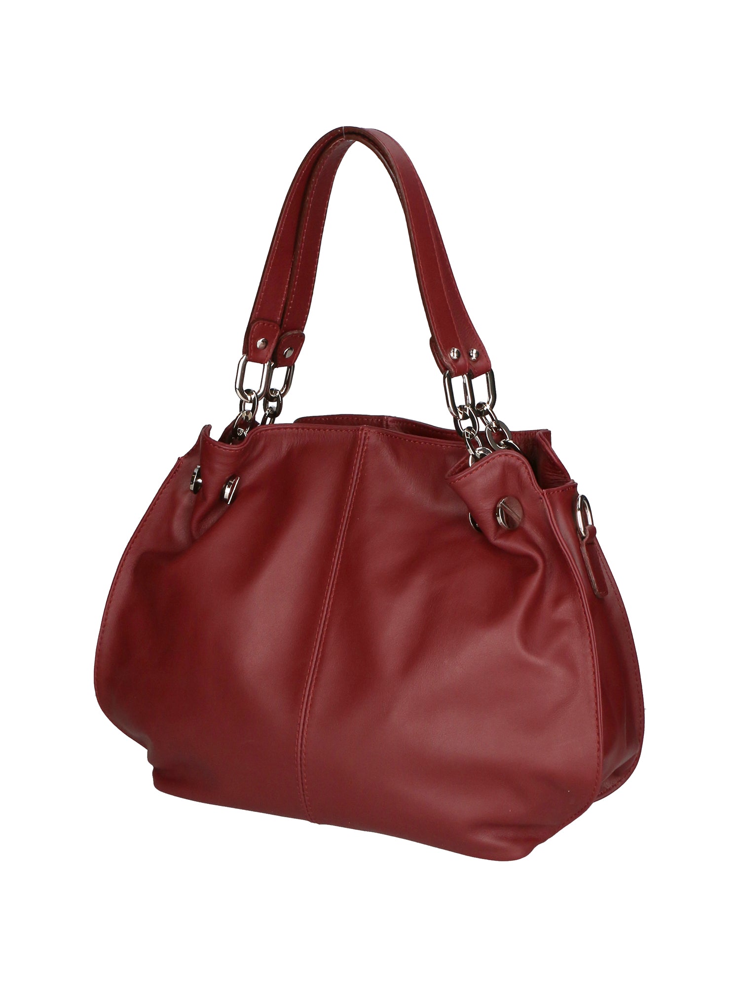 Ereba Borsa a mano da donna Made in Italy 100% pelle 3305-S34 BORDO Gave Lux