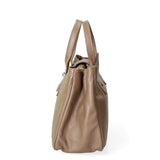 Ascoli Borsa a mano da donna Pelle stampata cocco 7718-D40 TAUPE Gave Lux
