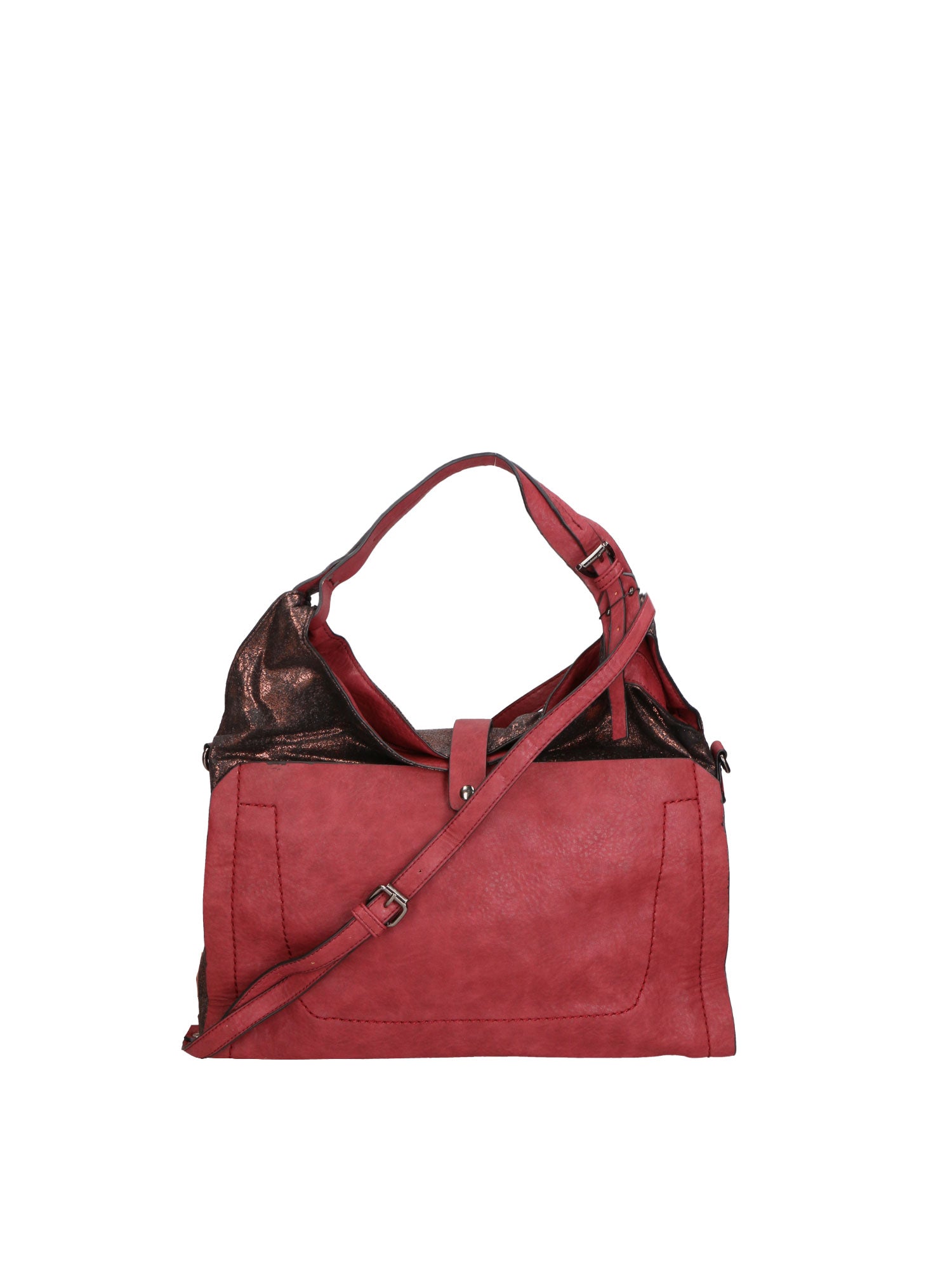 Edera Elite Borsa a spalla da donna Vera pelle LK0247-BORDEAUX Gave Lux
