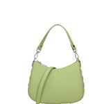 Borsa a spalla da donna 100% pelle ruga 07241-L260 PISTACCHIO Roberta Rossi