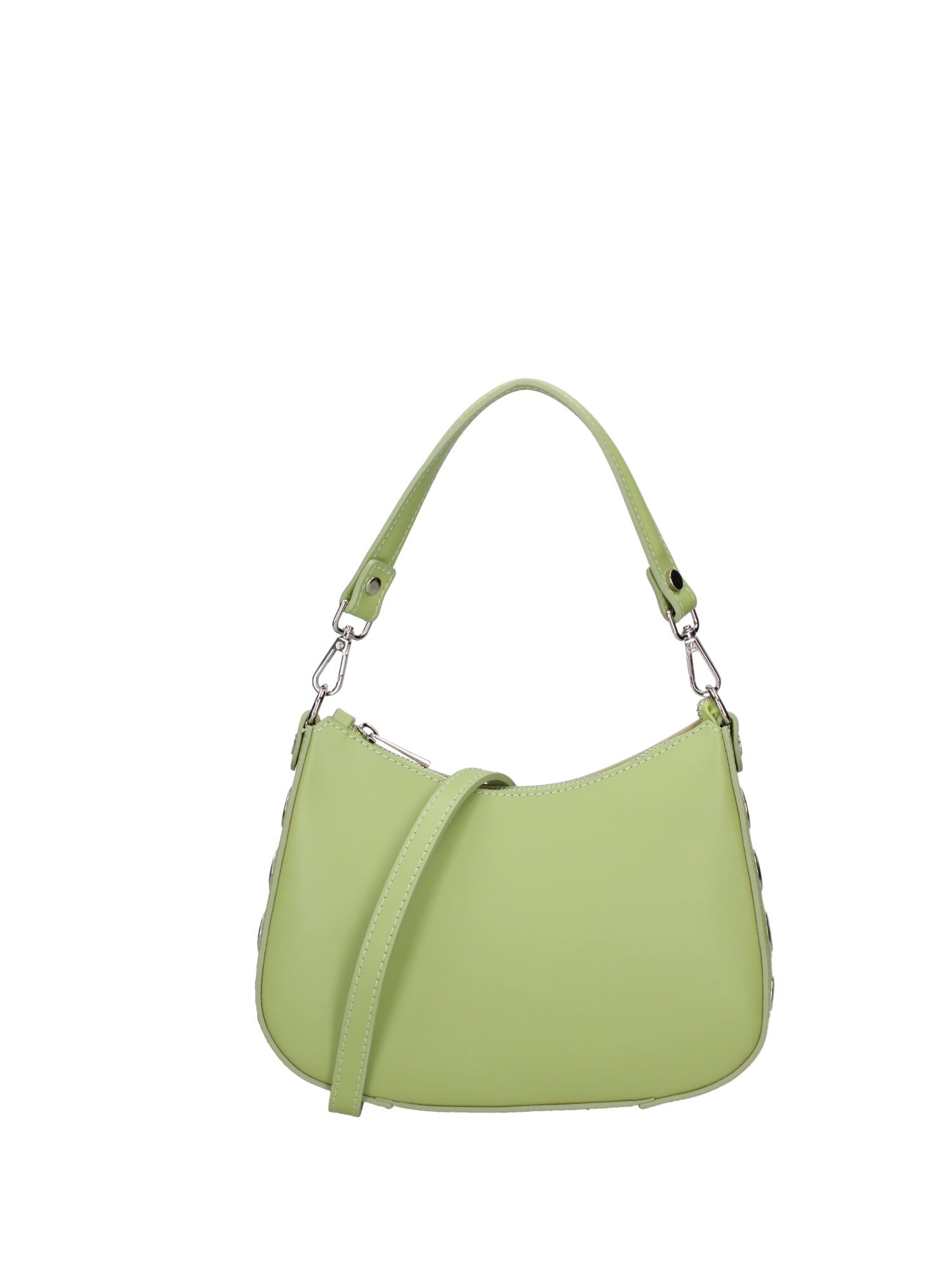 Borsa a spalla da donna 100% pelle ruga 07241-L260 PISTACCHIO Roberta Rossi