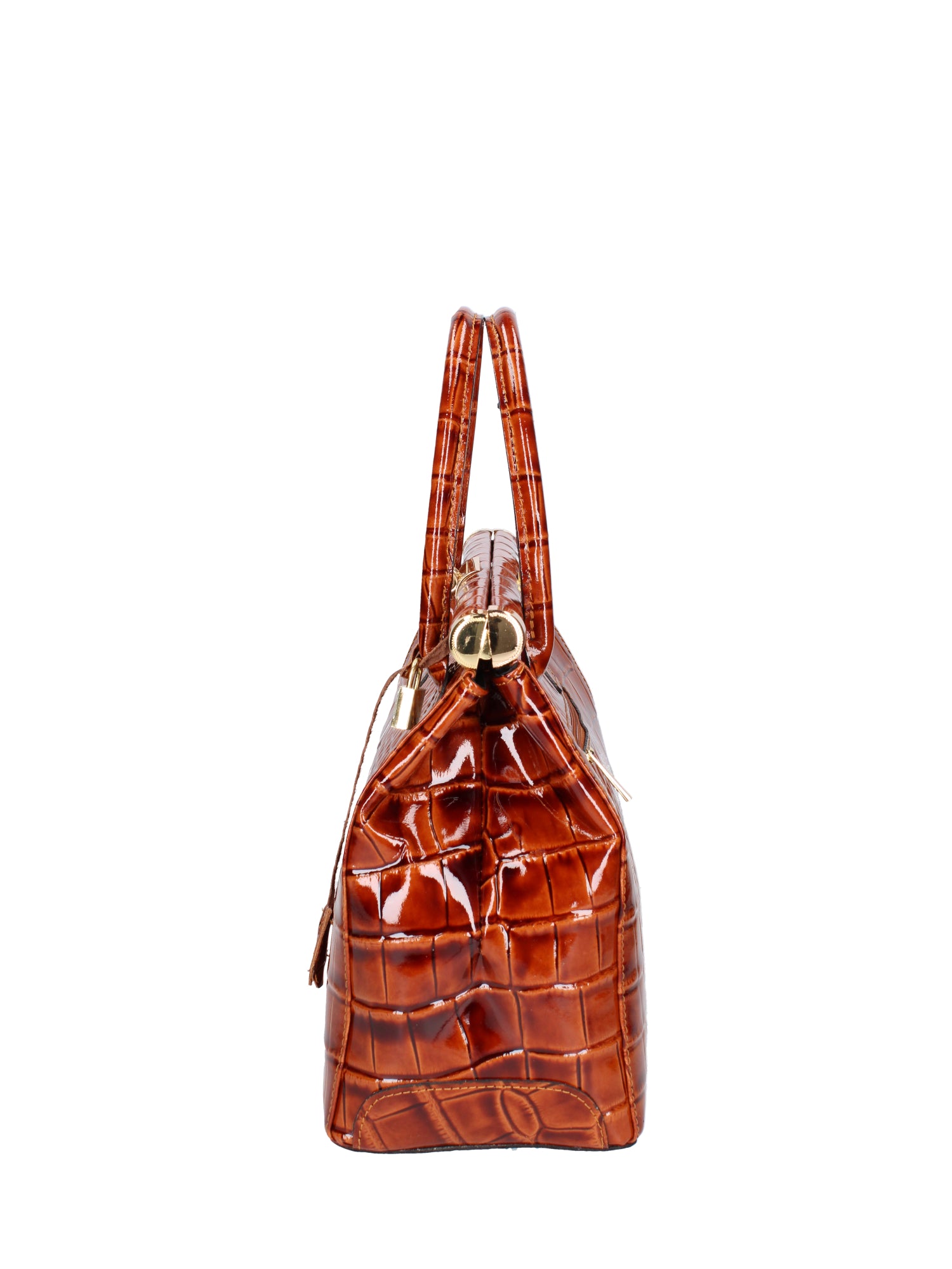 Delfina Borsa a mano da donna Vera pelle 7742-C17 CUOIO COGNAC Gave Lux