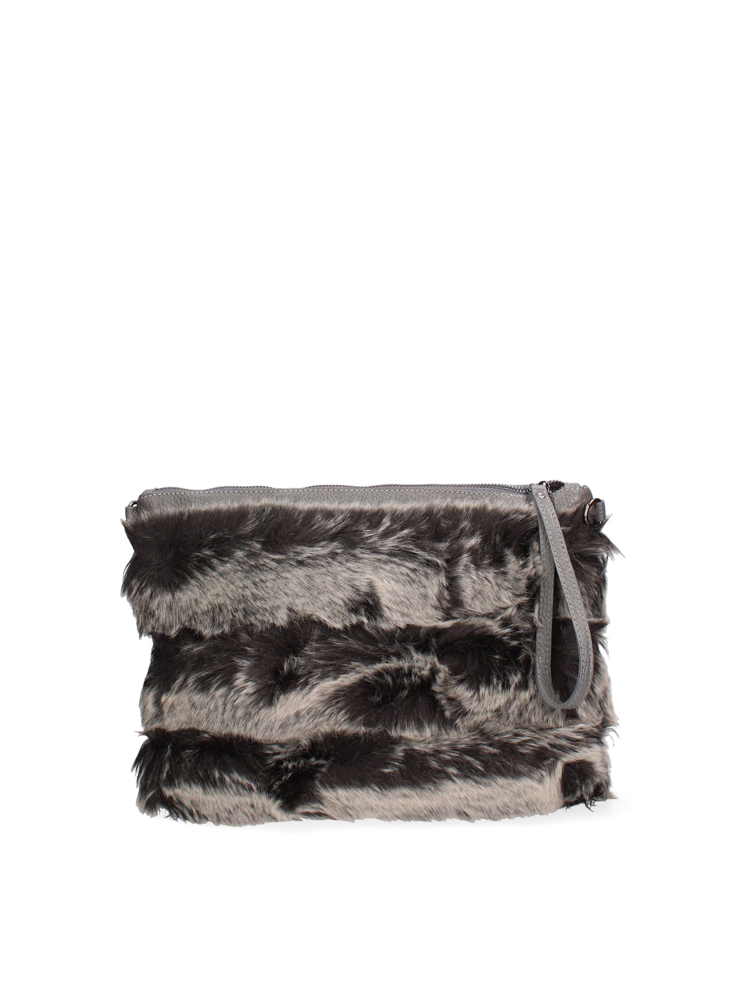 Volante Borsa a mano da donna Vera Pelle 8477-GRIGIO Gave Lux