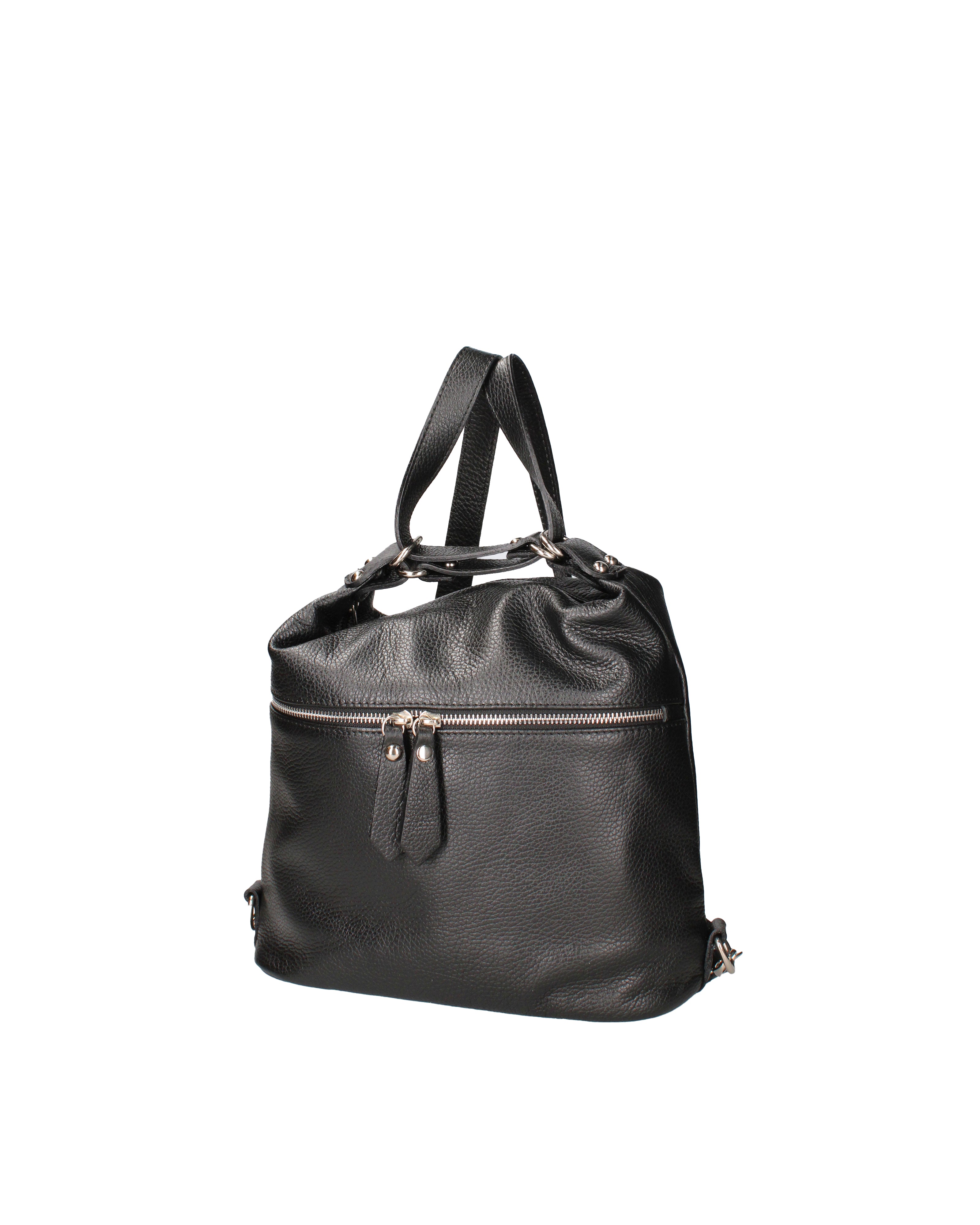 Bianca Borsa a spalla da donna Vera pelle 07136-D28 NERO Viola Castellani