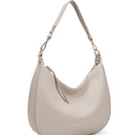 Borsa a spalla da donna 100% pelle vegana PU 715-1PT-BEIGE Diana&co