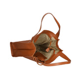 Seraphina Ultra Borsa a spalla da donna Vera pelle 3311-D17 CUOIO SCURO DARK COGNAC Gave Lux