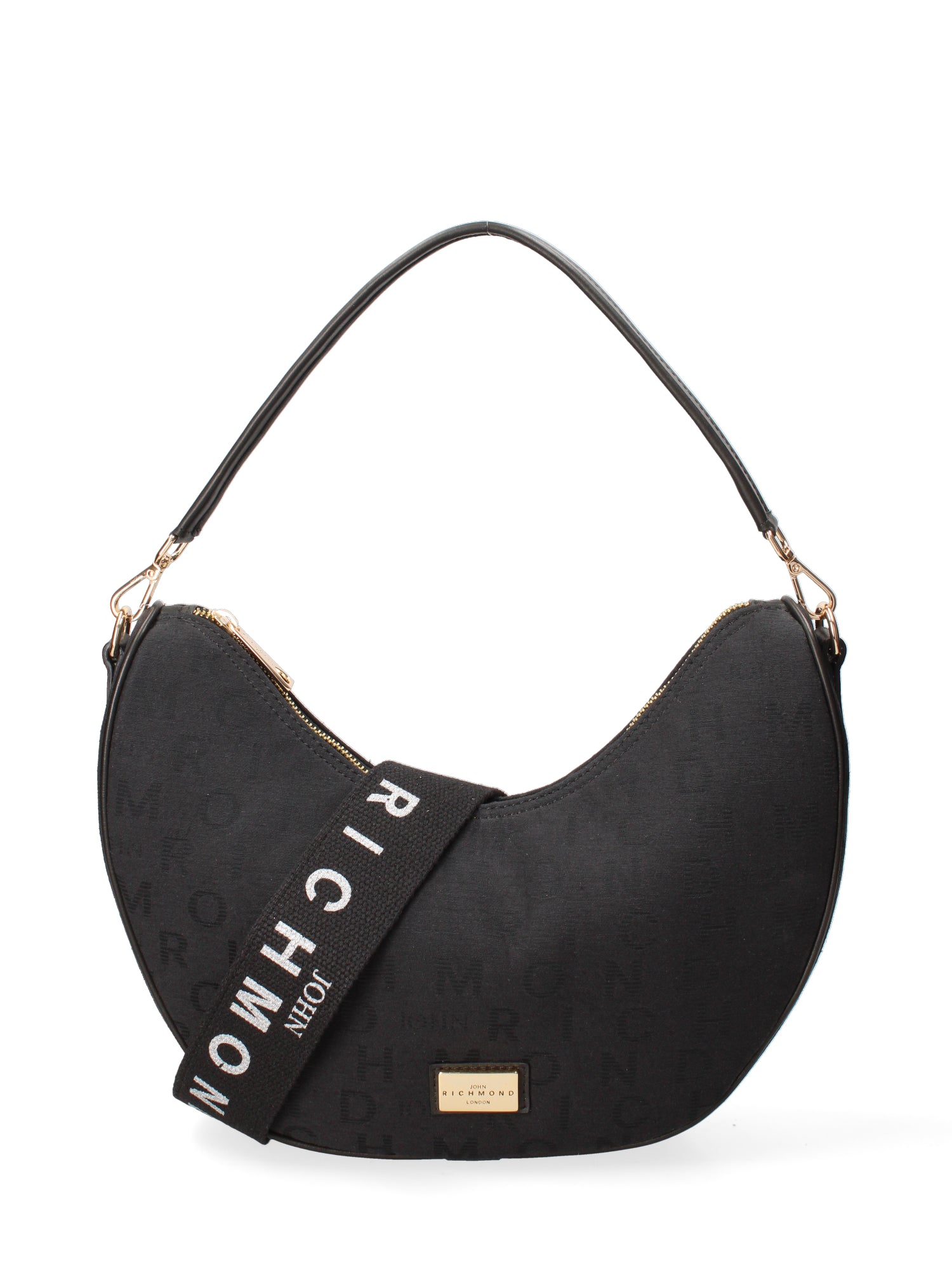 Borsa a spalla da donna 100% Tessuto JR-W-1162LTP-BLACK-GOLD John Richmond