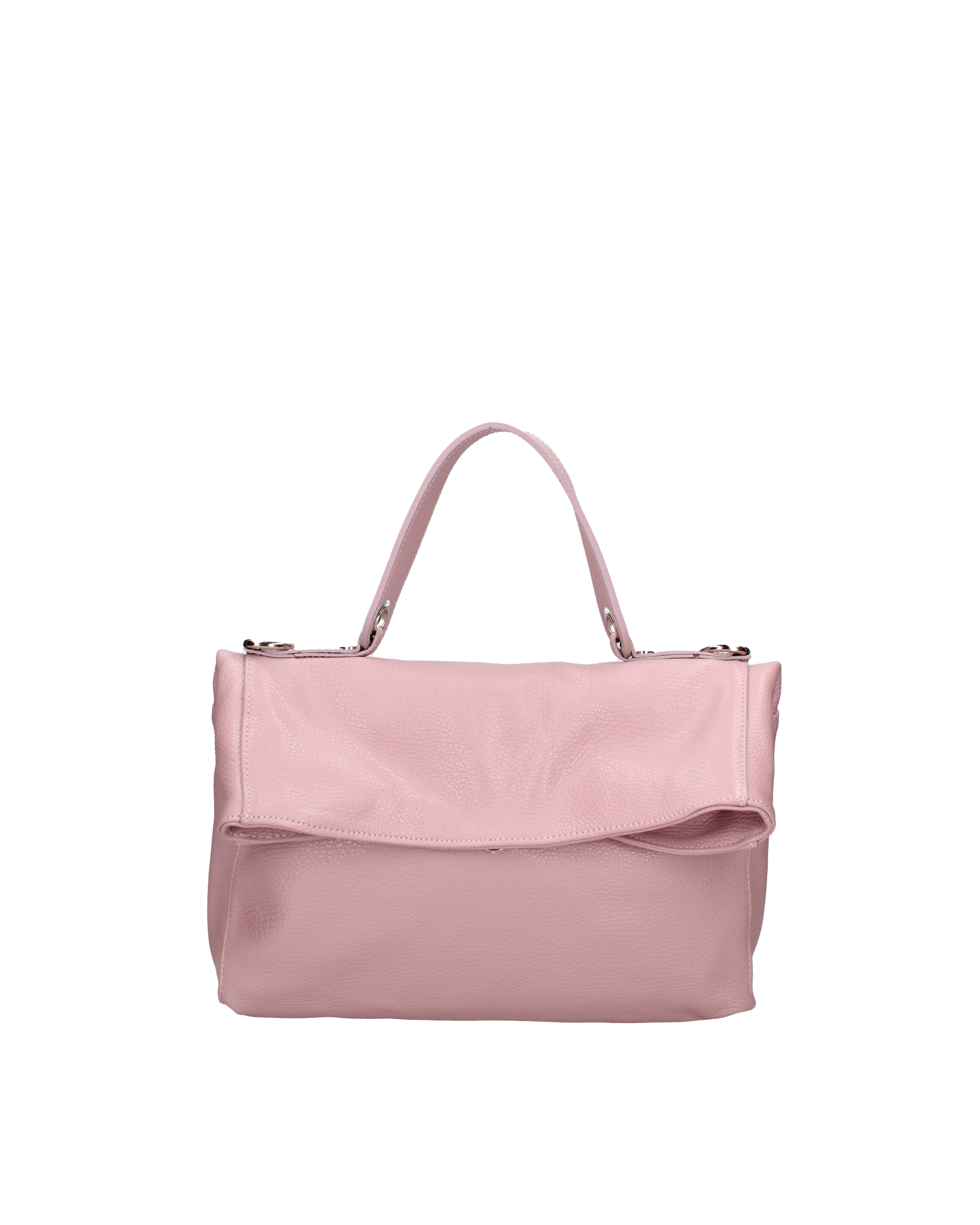 Borsa a spalla da donna Vera pelle 07159-D56 PINK Viola Castellani
