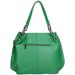 Ereba Borsa a mano da donna Made in Italy 100% pelle 3305-S47 VERDE MELA Gave Lux