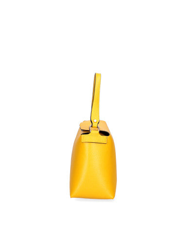 Borsa a spalla da donna Vera pelle 07154-D04 GIALLO Roberta Rossi