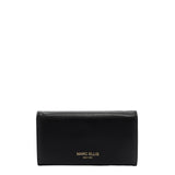 Portafoglio da donna 100% poliuretano KYLA-MACRO-BLACK-BRUSH GOLD Marc Ellis