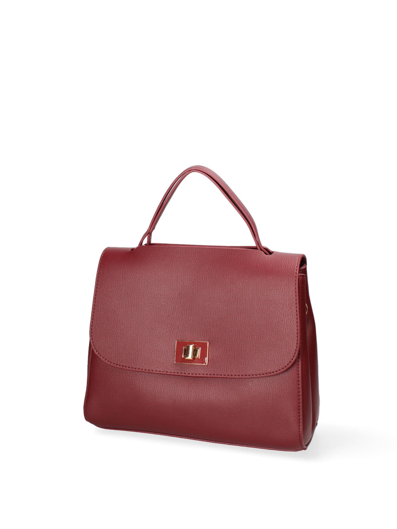 Borsa a mano da donna Ecopelle 635-1-BURGUNDY Diana&co