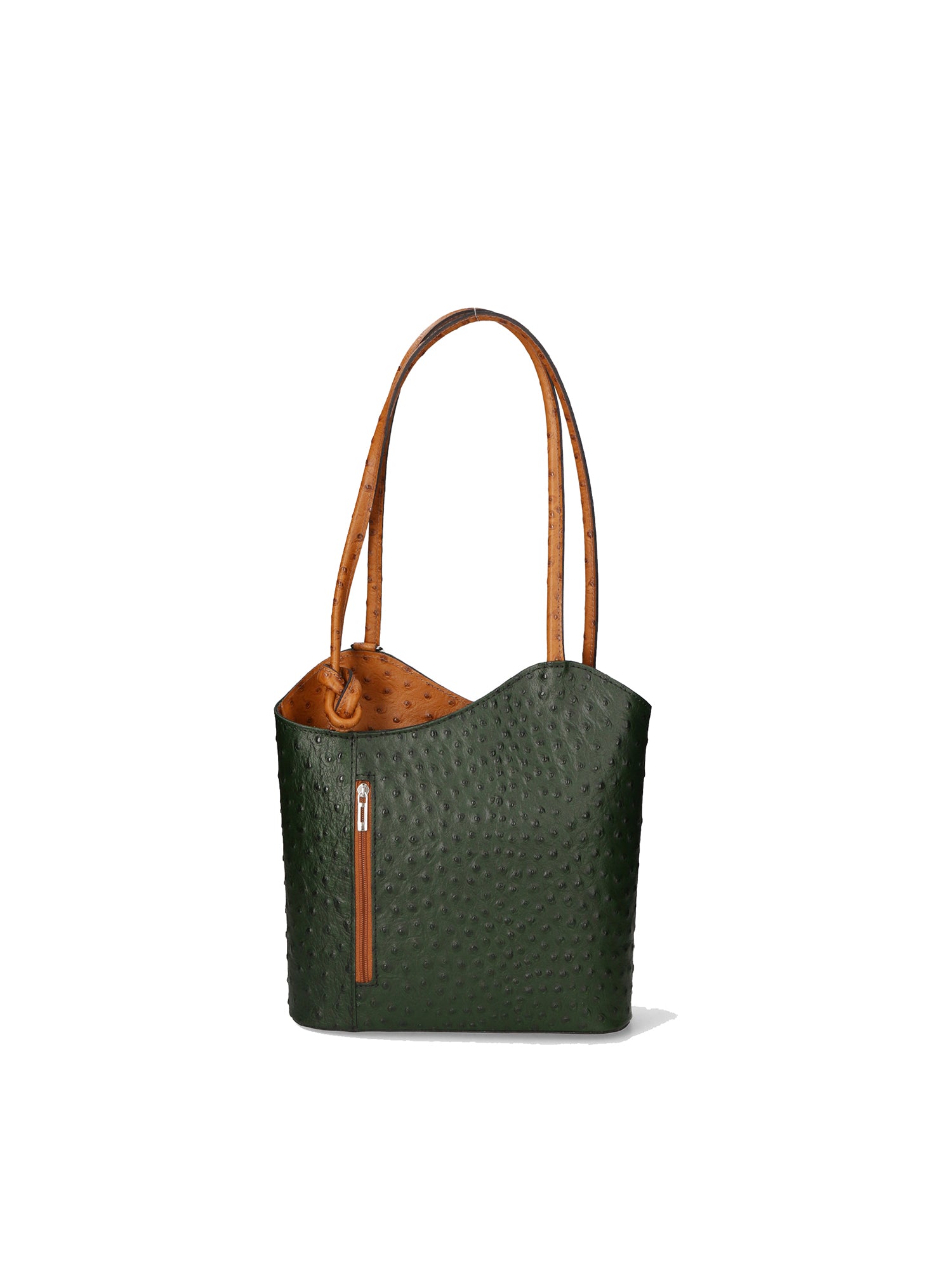 Chanel 3005-23 VERDE 06 CUOIO Zaino da donna in vera pelle Gave Lux