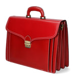 Nevio 7010-ROSSO RED Borsa da lavoro uomo in pelle Gave Lux