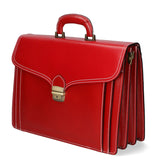 Nevio 7010-ROSSO RED Borsa da lavoro uomo in pelle Gave Lux
